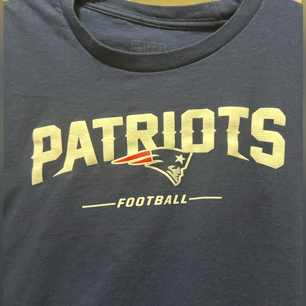 2XL Navy Blue New England Patriots T-Shirt - Picture 2 of 4